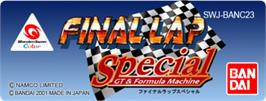 Top of cartridge artwork for Final Lap Special - Gt And Formula Machine on the Bandai WonderSwan Color.