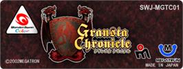 Top of cartridge artwork for Gransta Chronicle on the Bandai WonderSwan Color.