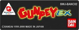 Top of cartridge artwork for Gunpey EX on the Bandai WonderSwan Color.