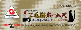 Top of cartridge artwork for Mikeneko Holme's Ghost Panic on the Bandai WonderSwan Color.