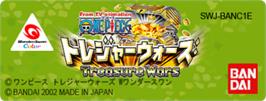 Top of cartridge artwork for One Piece: Treasure Wars on the Bandai WonderSwan Color.