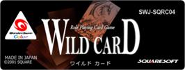Top of cartridge artwork for Wild Card on the Bandai WonderSwan Color.