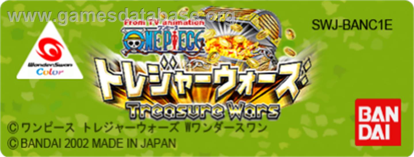 One Piece: Treasure Wars - Bandai WonderSwan Color - Artwork - Cartridge Top