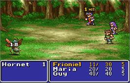 In game image of Final Fantasy II on the Bandai WonderSwan Color.