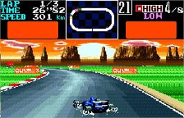 In game image of Final Lap Special on the Bandai WonderSwan Color.