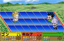 In game image of Hunter X Hunter - Greed Island on the Bandai WonderSwan Color.