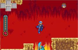In game image of Rockman Exe Ws on the Bandai WonderSwan Color.
