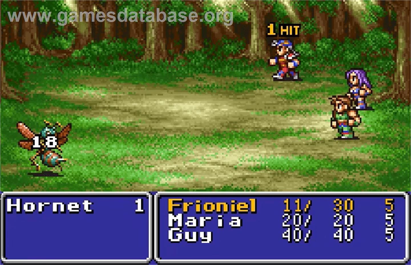 Final Fantasy II - Bandai WonderSwan Color - Artwork - In Game