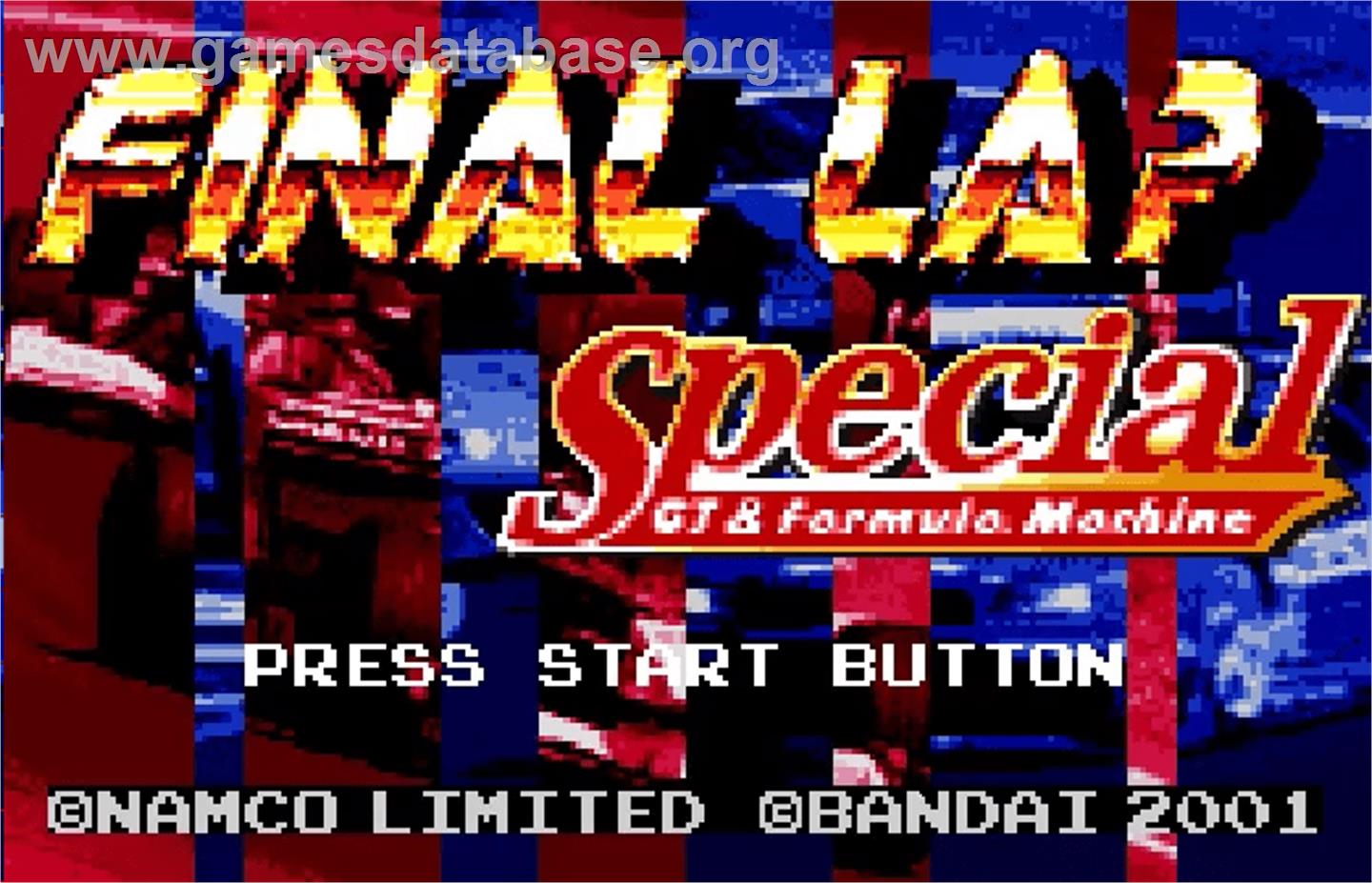 Final Lap Special - Gt And Formula Machine - Bandai WonderSwan Color - Artwork - Title Screen
