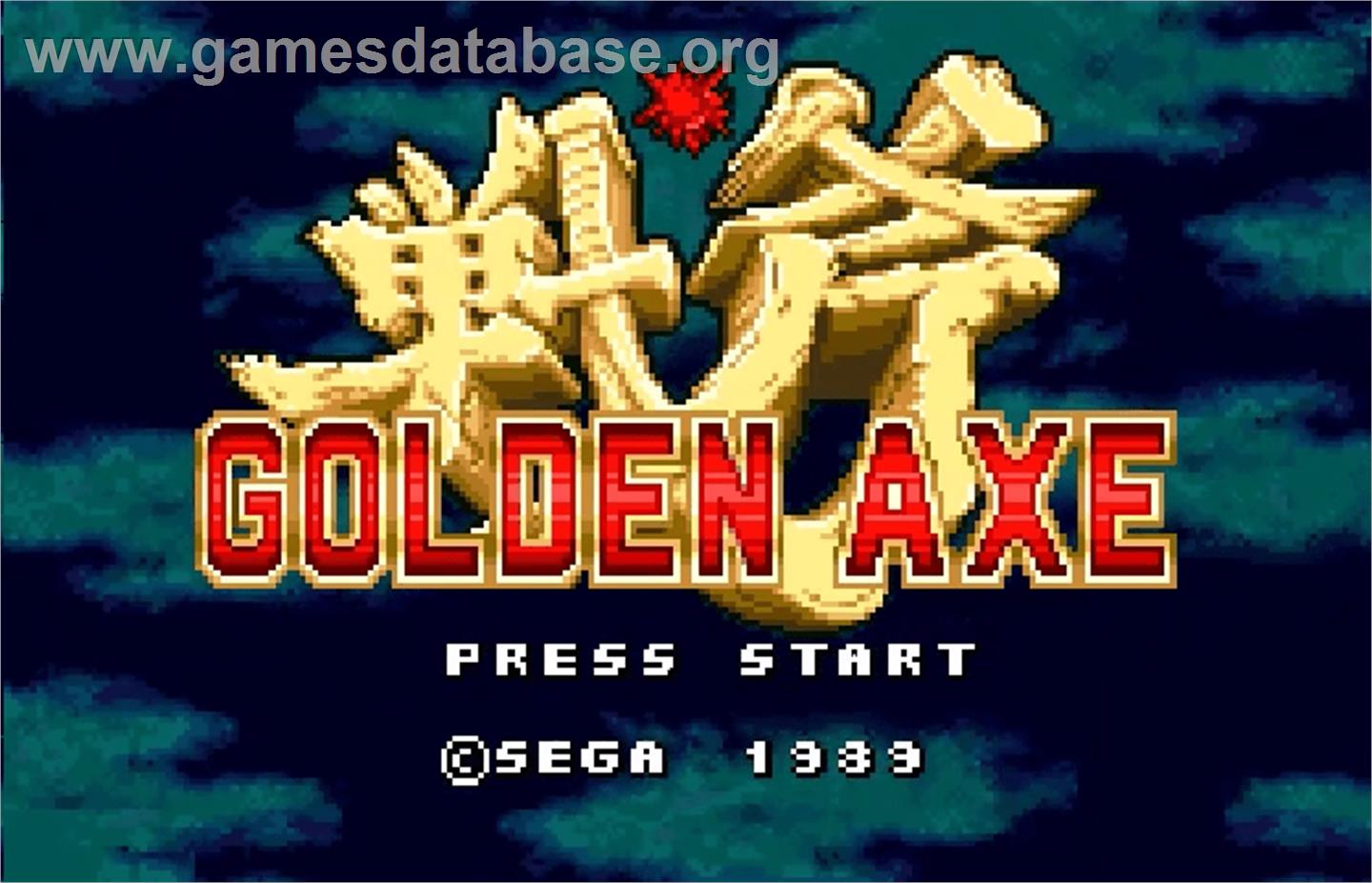 Golden Axe - Bandai WonderSwan Color - Artwork - Title Screen
