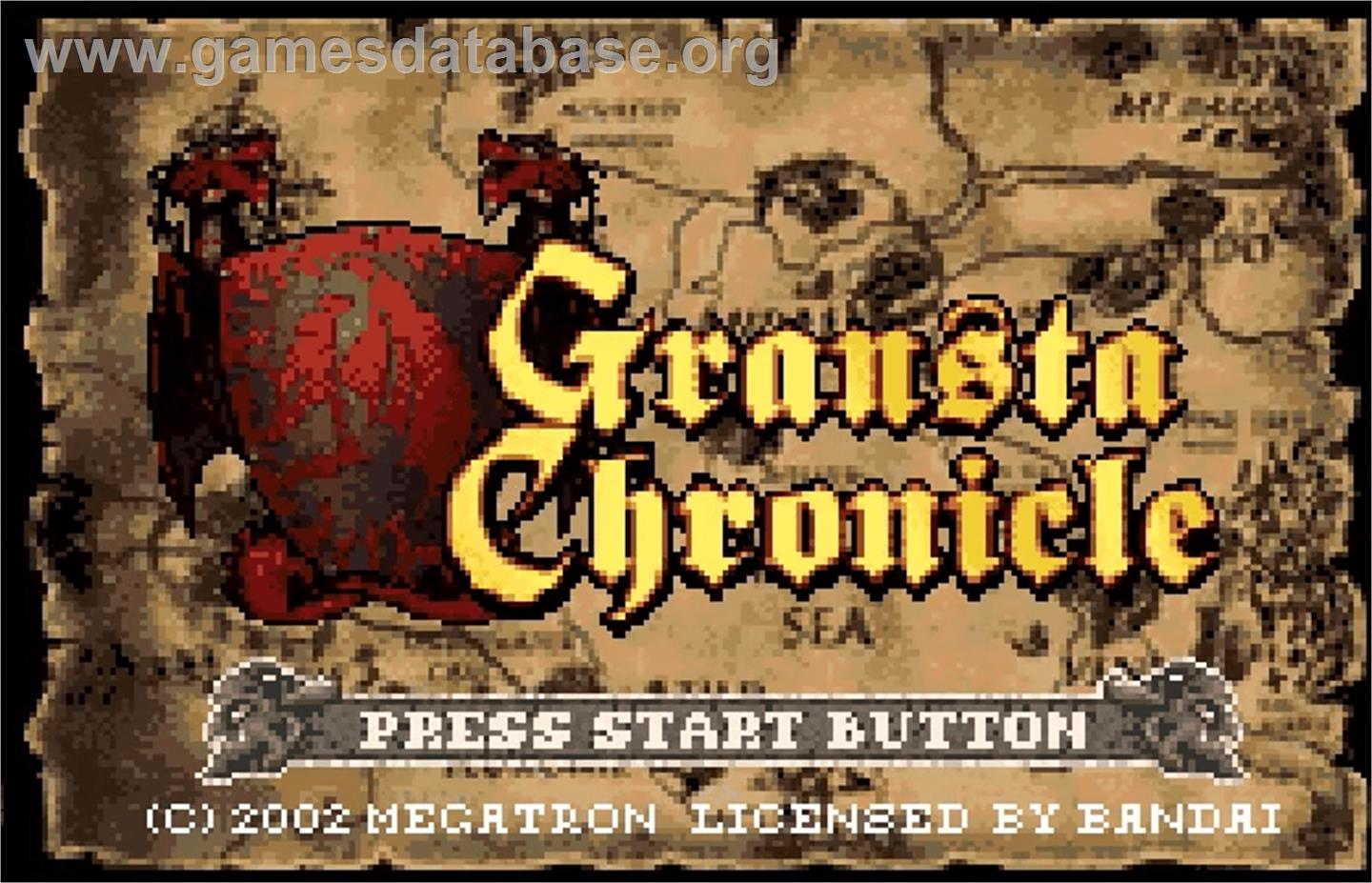 Gransta Chronicle - Bandai WonderSwan Color - Artwork - Title Screen