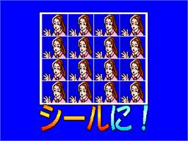 In game image of HARIHARI Seal Paradise on the Casio Loopy.