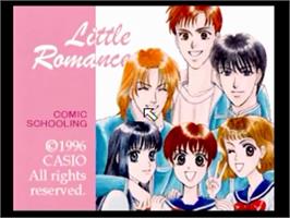 Title screen of Little Romance on the Casio Loopy.