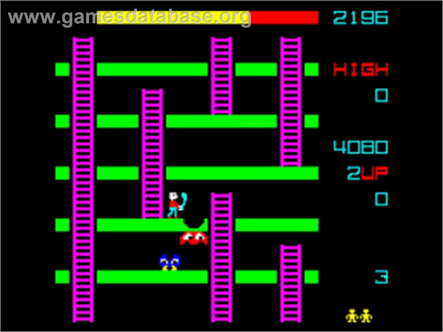Space Panic - Casio PV-1000 - Artwork - In Game