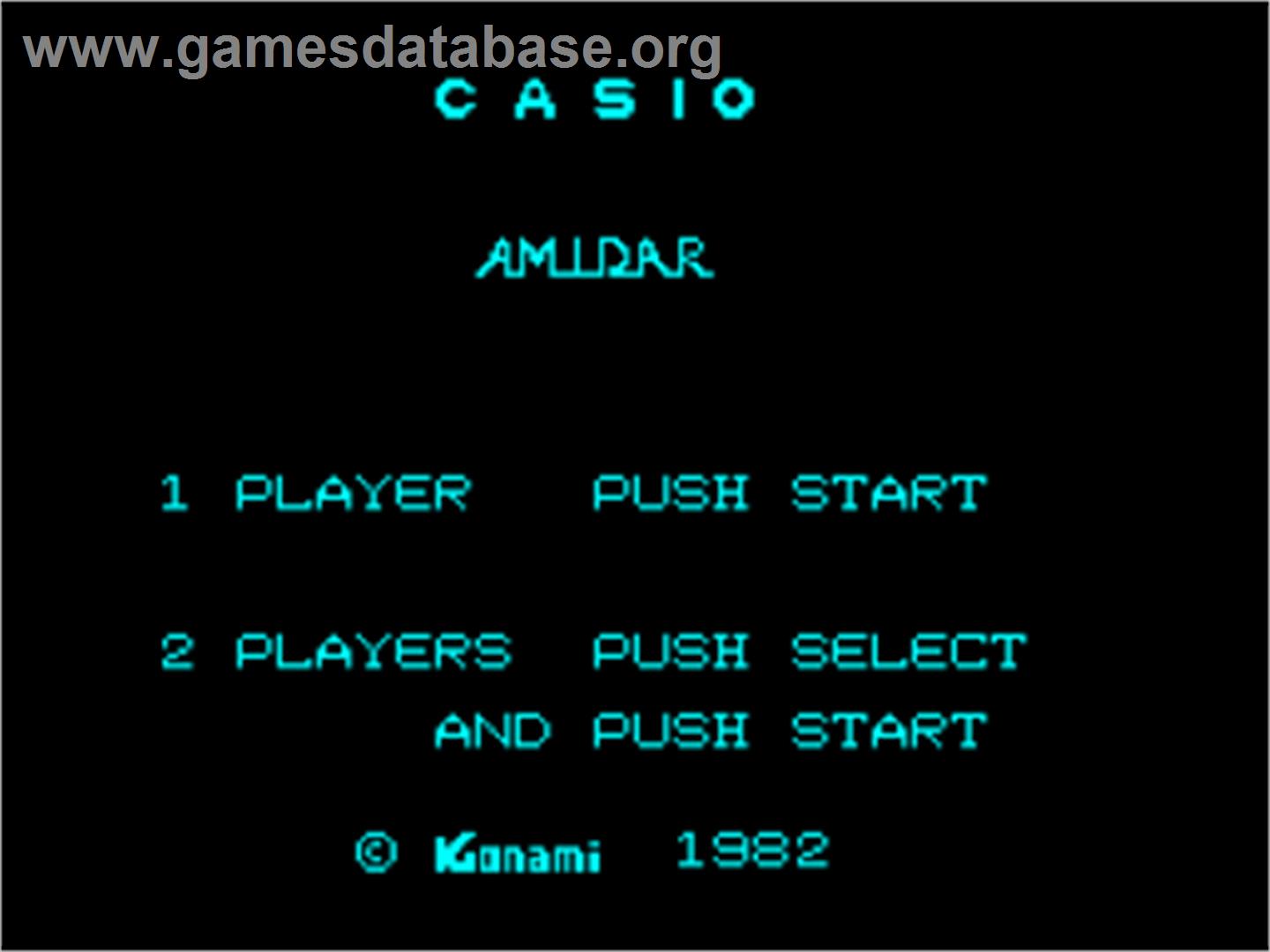 Amidar - Casio PV-1000 - Artwork - Title Screen