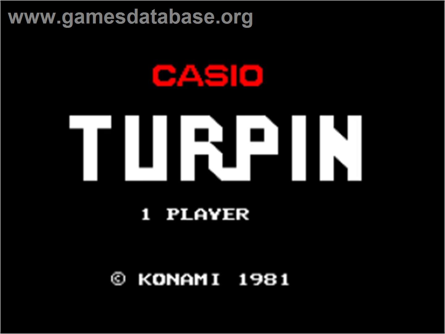 Turpin - Casio PV-1000 - Artwork - Title Screen
