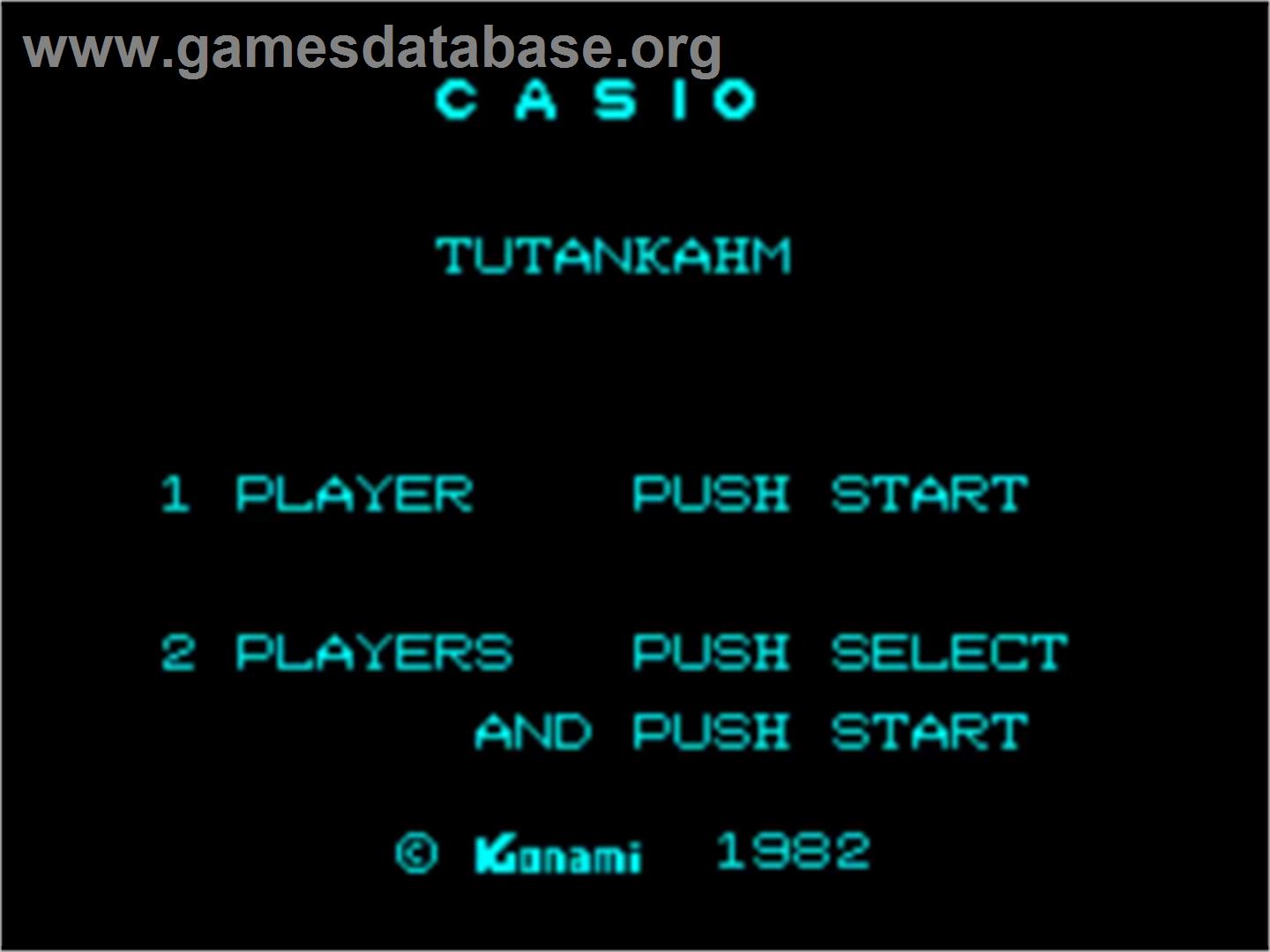 Tutankham - Casio PV-1000 - Artwork - Title Screen
