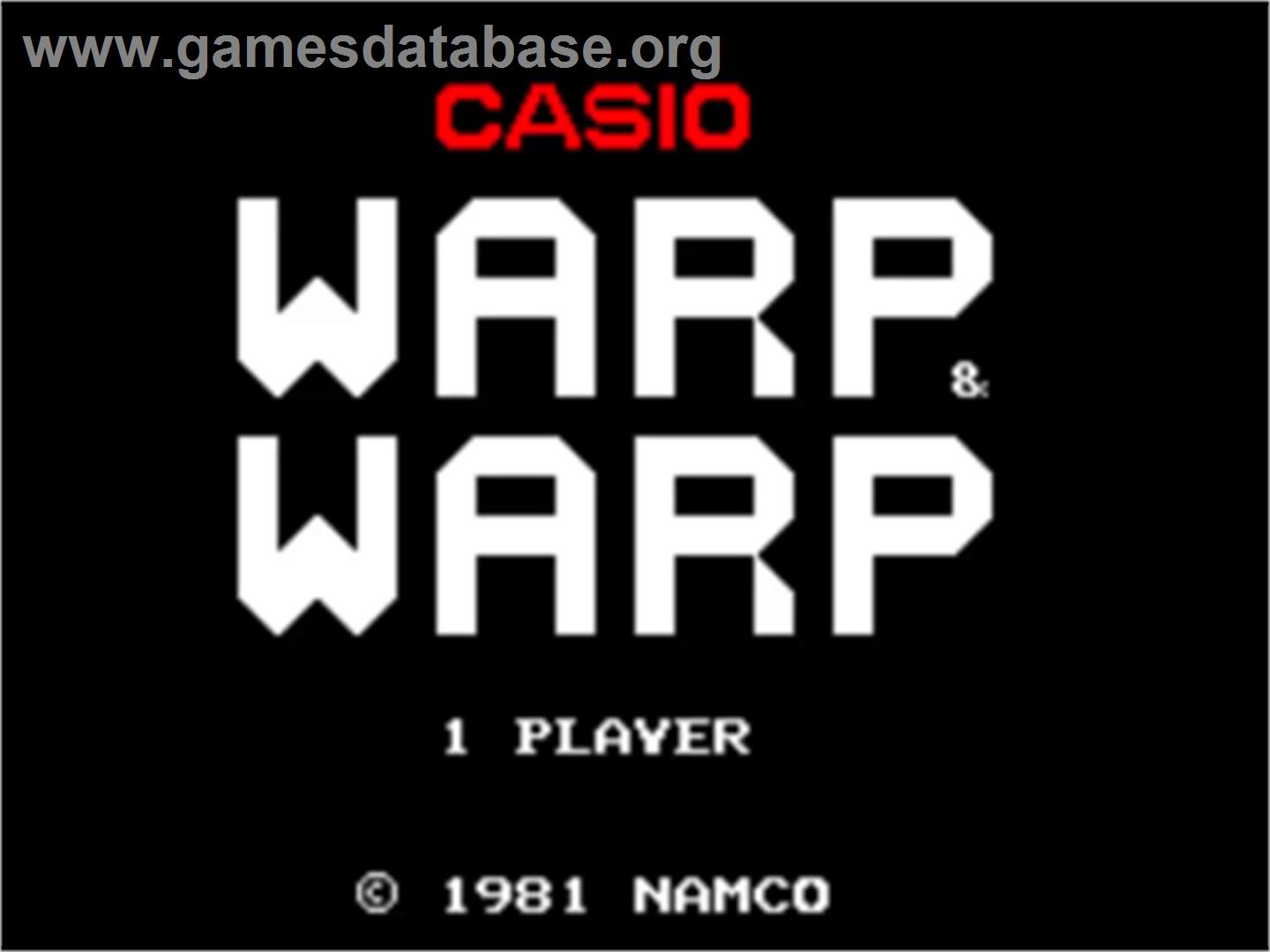 Warp And Warp - Casio PV-1000 - Artwork - Title Screen