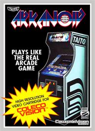 Box cover for Arkanoid on the Coleco Vision.