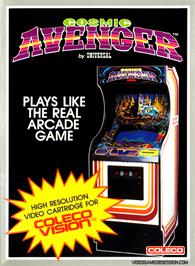 Box cover for Cosmic Avenger on the Coleco Vision.