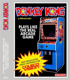 Box cover for Donkey Kong on the Coleco Vision.
