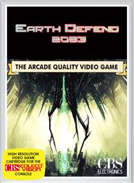 Box cover for Earth Defend 2083 on the Coleco Vision.