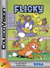 Box cover for Flicky on the Coleco Vision.