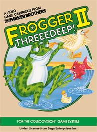 Box cover for Frogger 2 - Threeedeep! on the Coleco Vision.