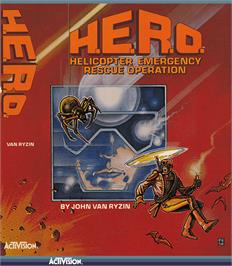 Box cover for HERO on the Coleco Vision.