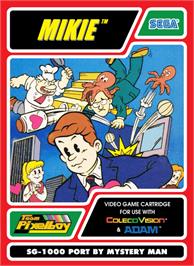 Box cover for Mikie on the Coleco Vision.