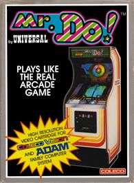 Box cover for Mr. Do! on the Coleco Vision.