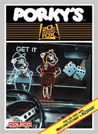 Box cover for Porky's on the Coleco Vision.