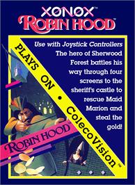 Box cover for Robin Hood on the Coleco Vision.