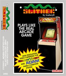 Box cover for Slither on the Coleco Vision.