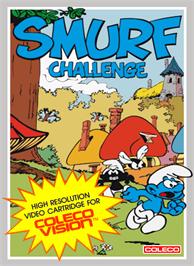 Box cover for Smurf Challenge on the Coleco Vision.