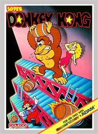 Box cover for Super Dk! on the Coleco Vision.