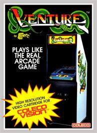 Box cover for Venture on the Coleco Vision.