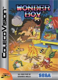 Box cover for Wonder Boy on the Coleco Vision.