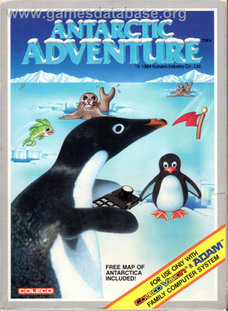 Antarctic Adventure - Coleco Vision - Artwork - Box