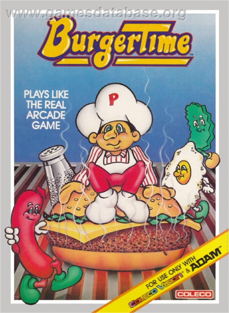 Burgertime - Coleco Vision - Artwork - Box