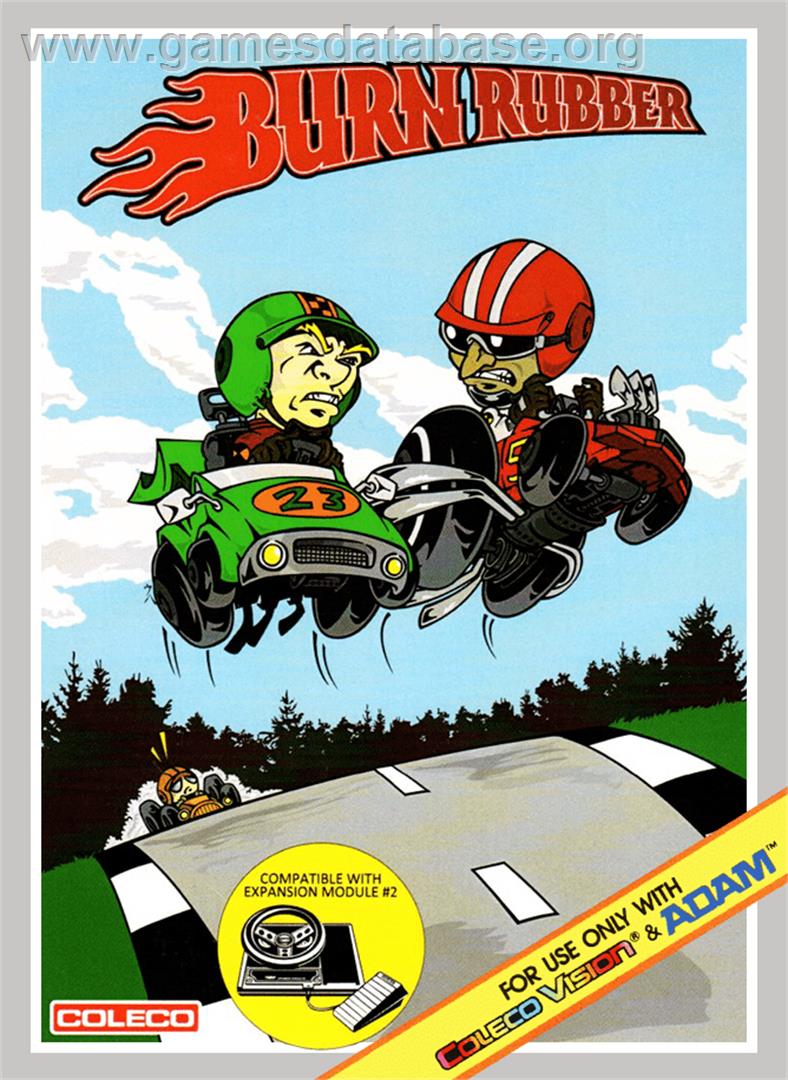 Burn Rubber - Coleco Vision - Artwork - Box
