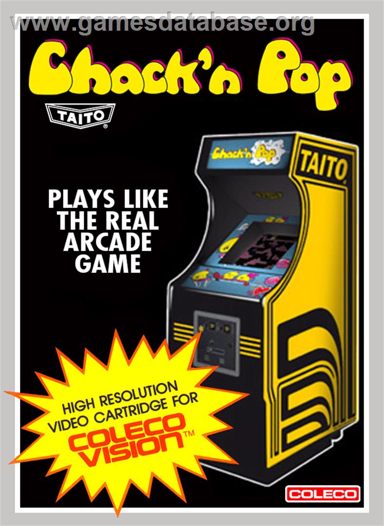 Chack'n Pop - Coleco Vision - Artwork - Box