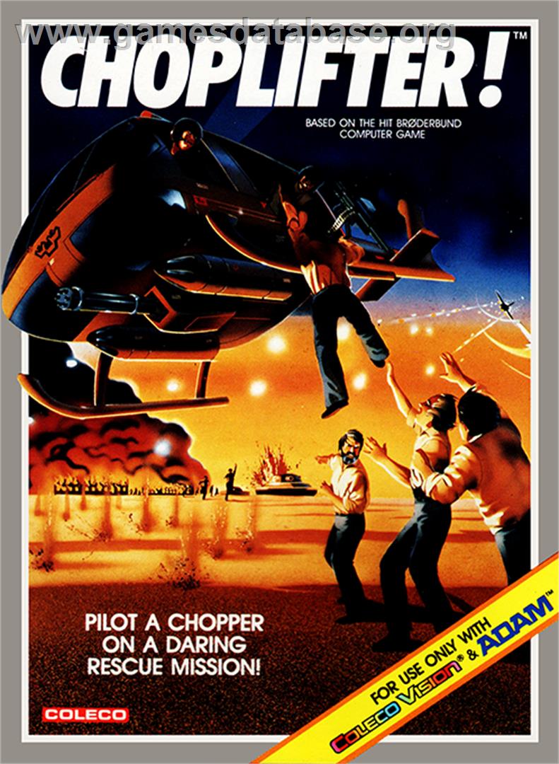 Choplifter! - Coleco Vision - Artwork - Box