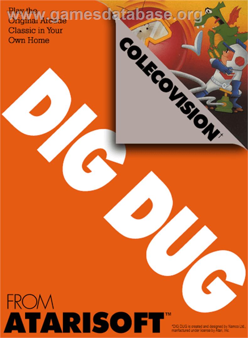 Dig Dug - Coleco Vision - Artwork - Box