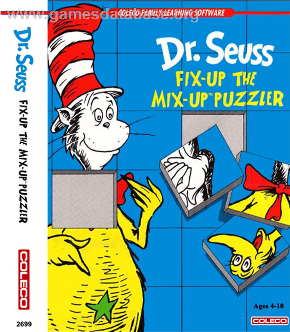 Dr. Seuss's Fix-Up the Mix-Up Puzzler - Coleco Vision - Artwork - Box