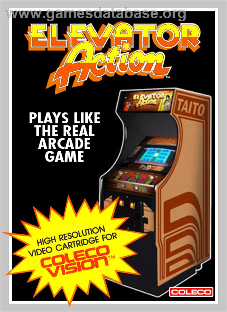Elevator Action - Coleco Vision - Artwork - Box