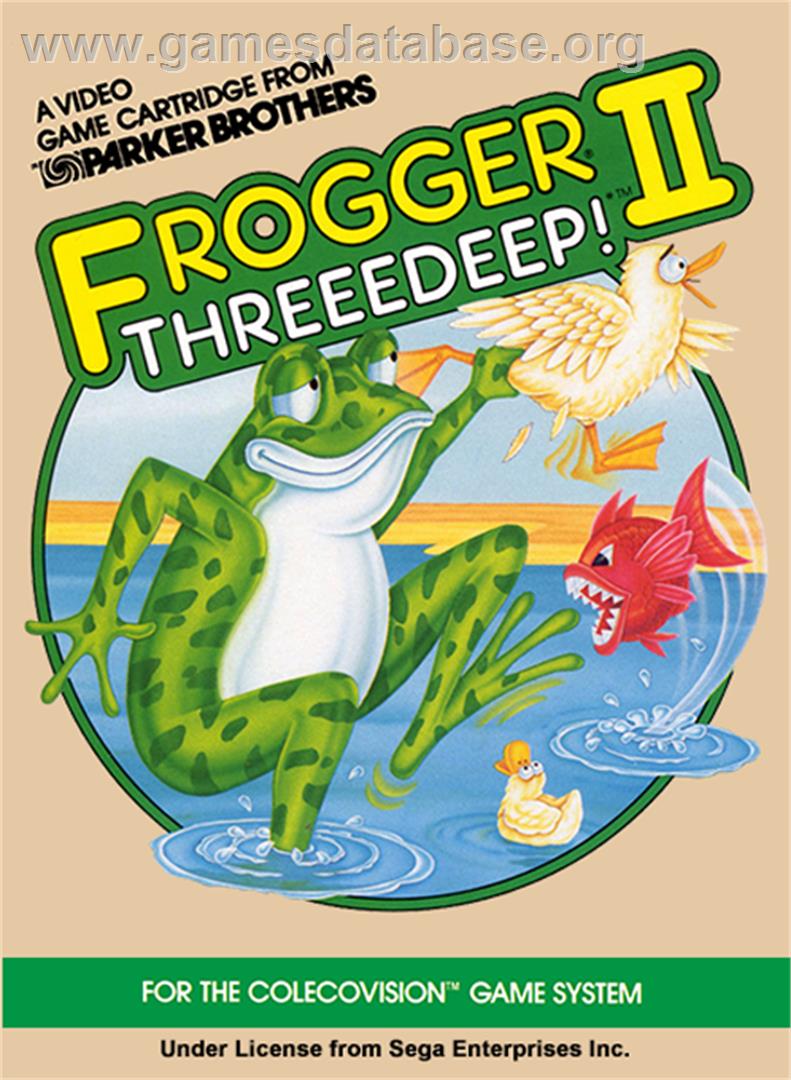 Frogger 2 - Threeedeep! - Coleco Vision - Artwork - Box