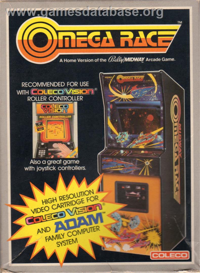 Omega Race - Coleco Vision - Artwork - Box