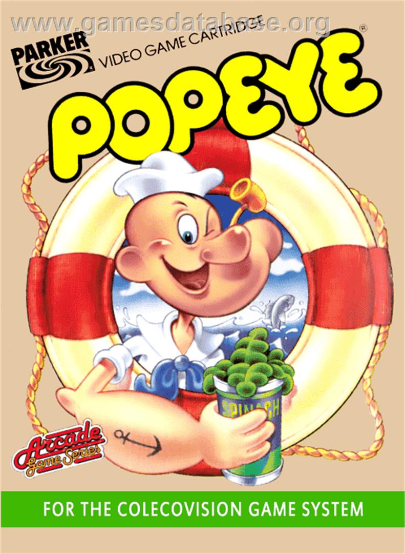 Popeye - Coleco Vision - Artwork - Box