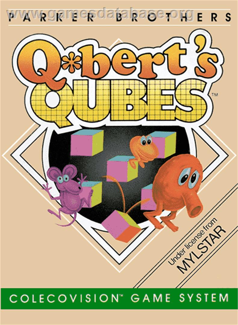 Q*bert's Qubes - Coleco Vision - Artwork - Box